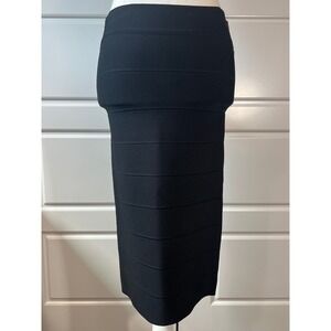 BCBGMAXAZRIA Bandage Skirt Bodycon Pencil Black Career Party Size S